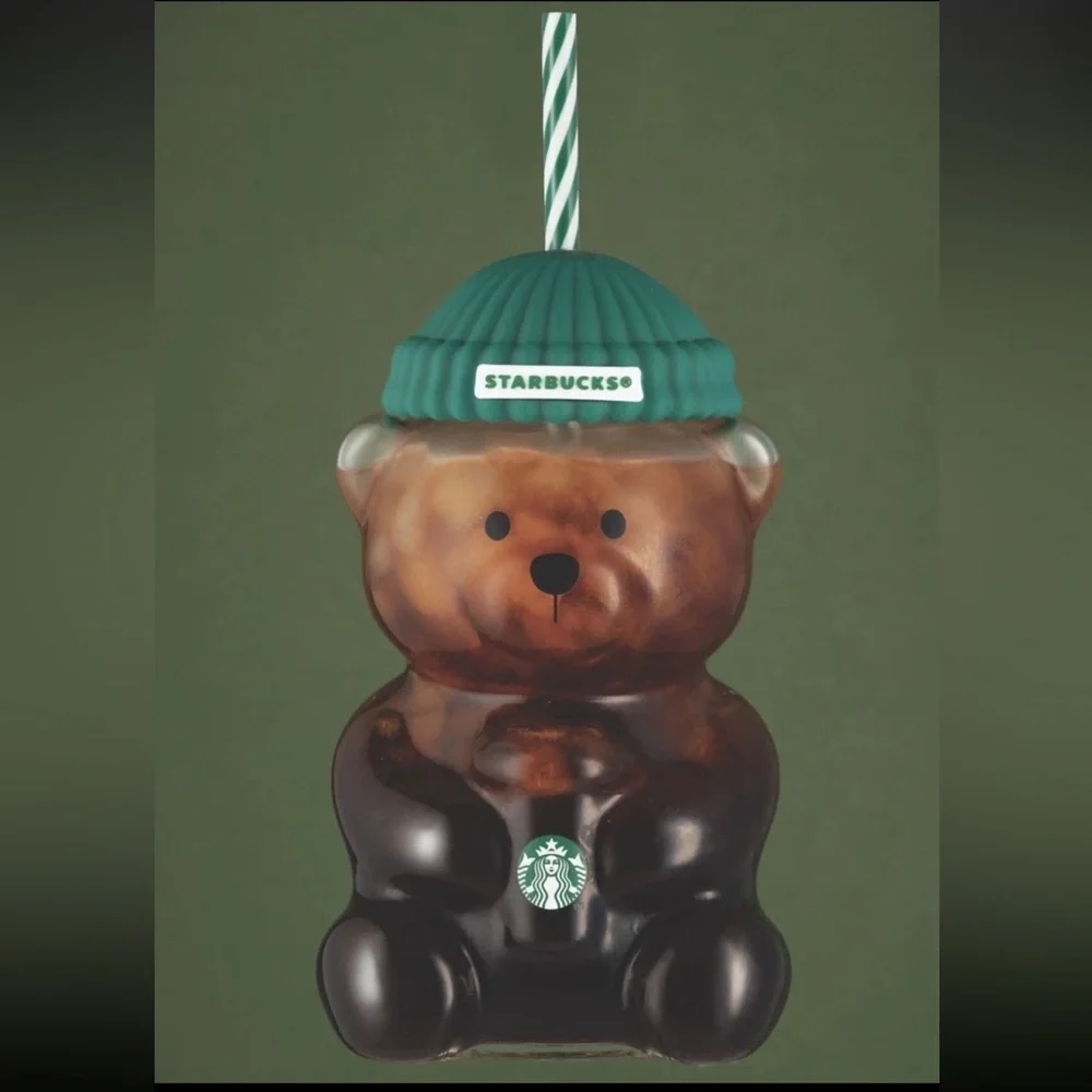 VIRAL 2025 STARBUCKS HOLIDAY BEARISTA GLASS COLD CUP 20 OZ LIMITED EDITION